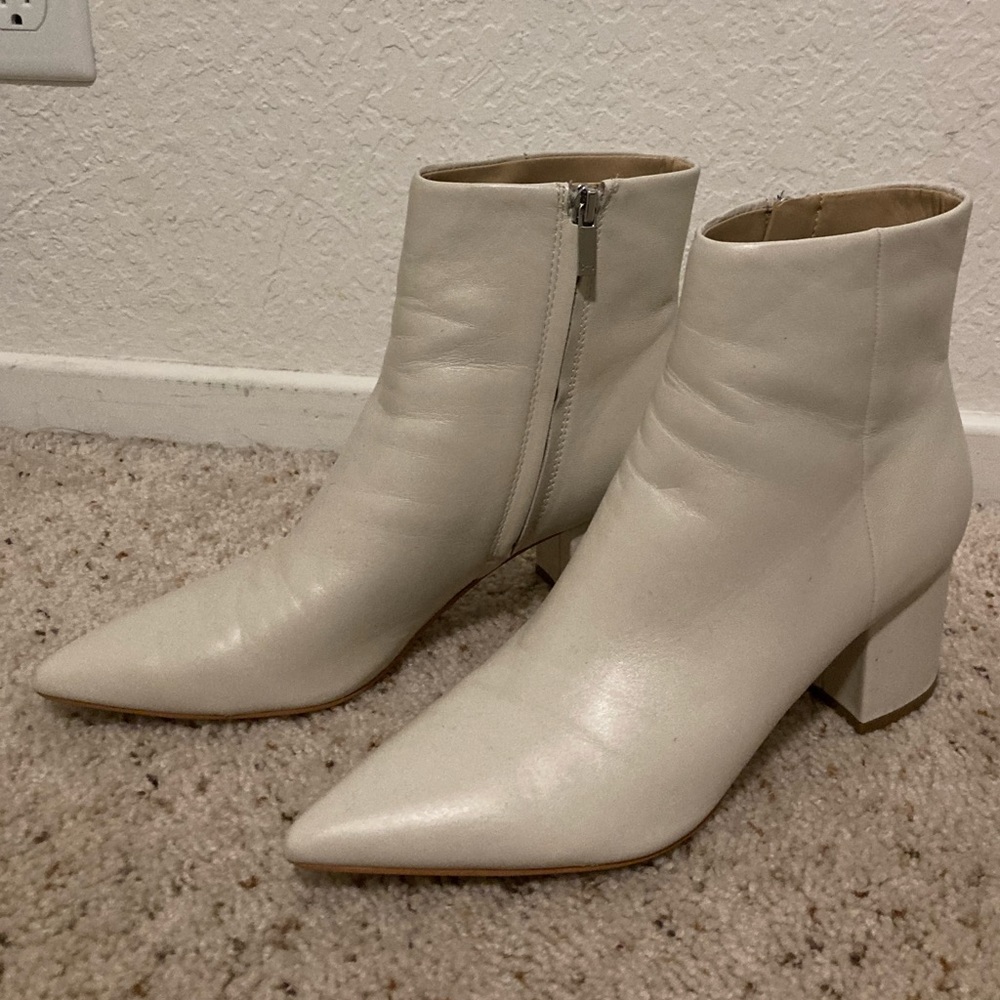 Marc Fisher LTD Ulani Pointy Toe Bootie - Ivory